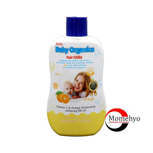 Baby Organic Fair Child Vitamin C & Orange Moisturizing Whitening Baby Oil
