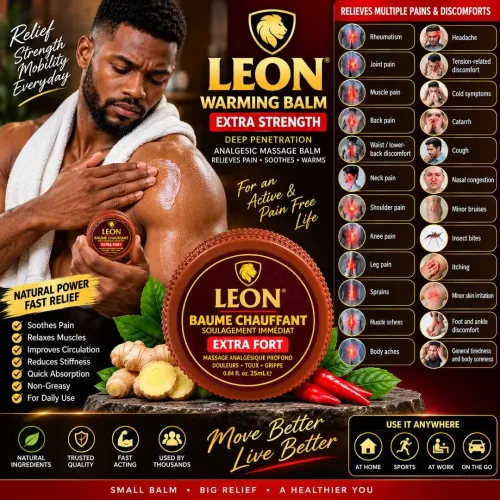 LEON Extra Fort Warming Balm – Deep Massage & Soothing Relief 25ml