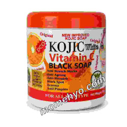 Kojic White Vitamin C Black Soap 500g