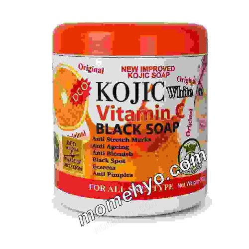 Kojic White Vitamin C Black Soap 500g