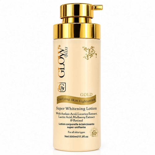 Glow Bliss Gold Super Whitening Lotion – Unifying Skin Lightening 500ml