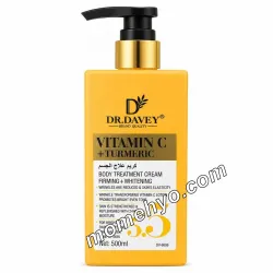 Dr Davey Vitamin C + Turmeric Firming & Whitening Body Treatment Cream 500ml