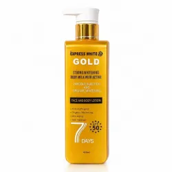 MC Express White 24K Gold Whitening Body Milk 400ml – Face & Body Lotion