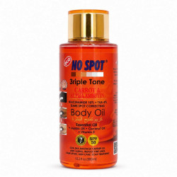 No Spot 3riple Tone Carrot & Alpha Arbutin Dark Spot Correcting Body Oil SPF 50 300ml