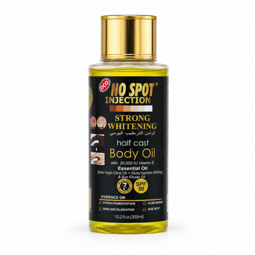 No Spot Injection Strong Whitening Half Cast Body Oil SPF 50 300ml