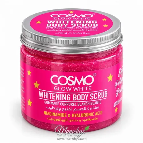 Cosmo Glow White Whitening Body Scrub with Niacinamide & Hyaluronic Acid 475ml