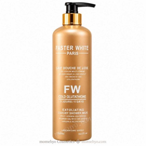 Faster White Paris FW Cold Glutathione Exfoliating Luxury Shower Milk 1000ml
