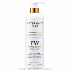 Faster White Paris FW Snail Slime Exfoliating Luxury Shower Milk 1000ml