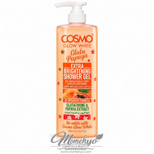 Cosmo Glow White Gluta Papaya Extra Brightening Shower Gel 1000ml
