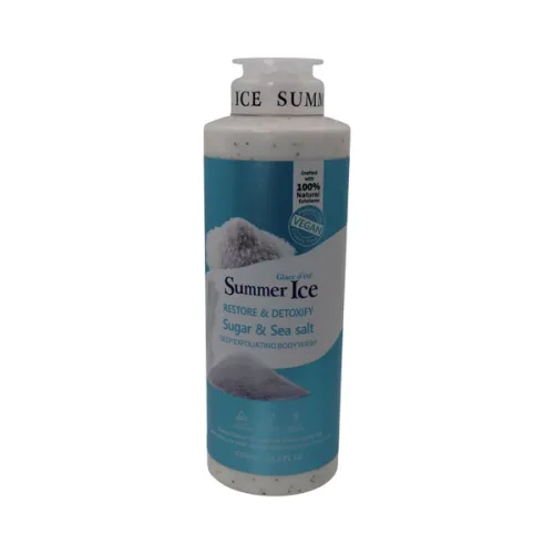 Summer Ice Restore & Detoxify Sugar & Sea Salt Deep Exfoliating Body Wash 1000ml
